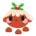 Christmas Pudding Pup Sticker